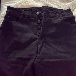 Black Jean with Buttons